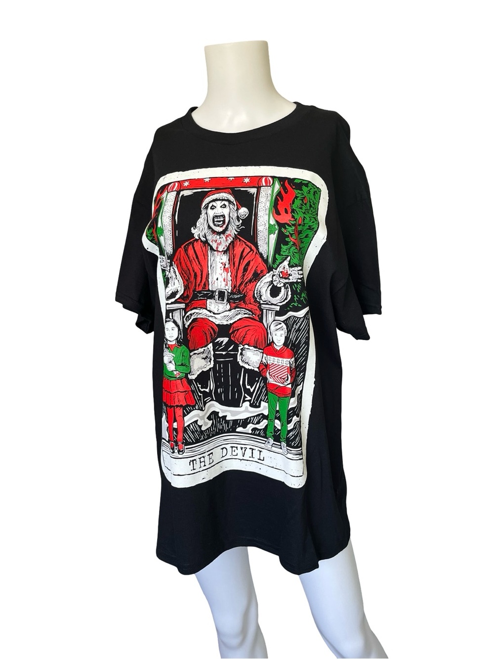 NEW Hot Topic Terrifiers Black Graphic T-shirt Short Sleeve Adult Size Large